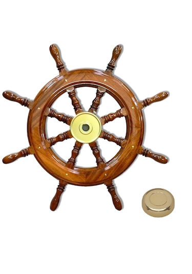 Ahşap Dümen Simidi. Tekne Dümeni. 80cm. Tipo T2 Dümen