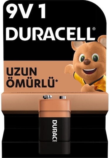 Duracell 6LR61/MN1604 9V Alkalin Pil