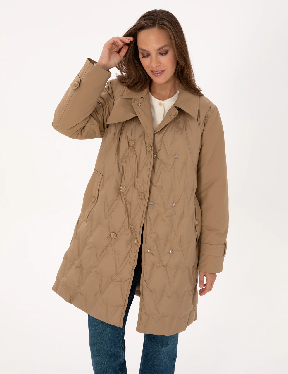 Pierre Cardin Kadın Bej Kaban 50308977-vr011 Bej