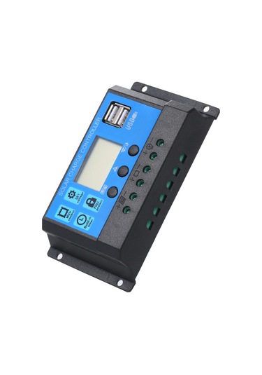 Mufunye 30a 12v / 24v Güneş Şarj Kontrol Cihazı Pwm Akıllı Regülatör Usb 5v 2.5a