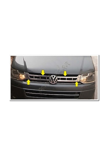Db Chrome Vw T5 Transporter Ön Panjur Nikelajı 2010-2014 2  Parça