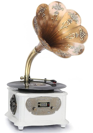 Record Master RMJ-209C Beyaz Gramafon Pikap