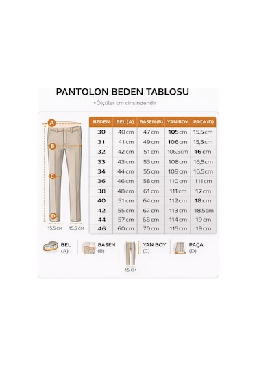 Plus Scorpion Erkek Tam Beli Lastikli Duble Paça Likralı Kumaş Pantolon Bej