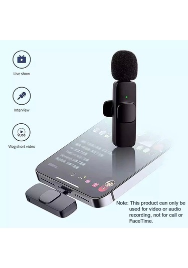 K9 2 Li Type-c Kablosuz Yaka Mikrofonu