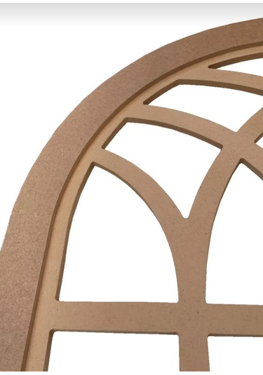 Ahşap Mdf Boyanabilir Dekoratif Duvar Aynası 3