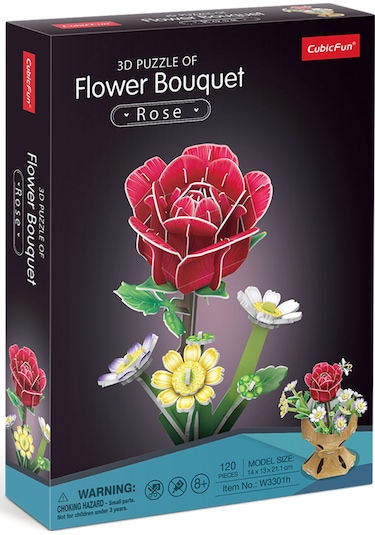 Gül Buketi 3d Puzzle W3301h