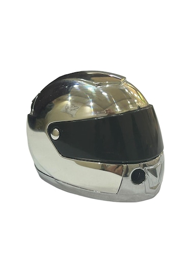 Gümüş Mini Kask Gazlı Çakmak 709728