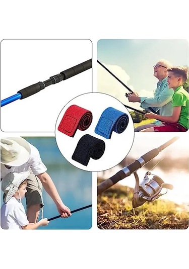MSO Olta Balıkçılık Kamış Neopren Esnek Strap Bant Bağı