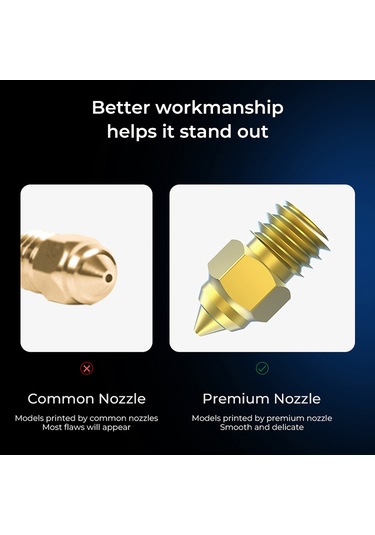 Suofeng Yüksek Sıcaklığa Dayanıklı Pirinç Nozul Seti - 0.25mm-0.8mm Arası 8 Parça, Cr-10 Ve Ender Serisi 3d Yazıcılar İçin