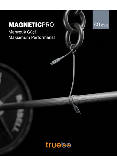 Truebo MagneticPro Dayanıklı Şarj Ve Veri Kablosu