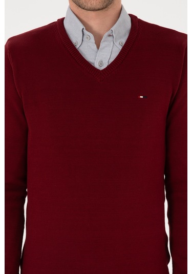 U.s. Polo Assn. Erkek Bordo Kazak /triko 50313668-vr014 Bordo