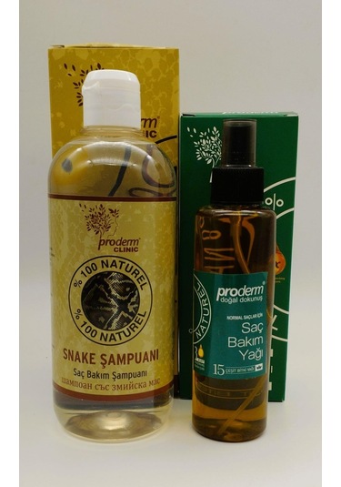 Proderm Snake Şampuanı 500 ML + Normal Saçlar İçin Saç Bakım Yağı 150 ML