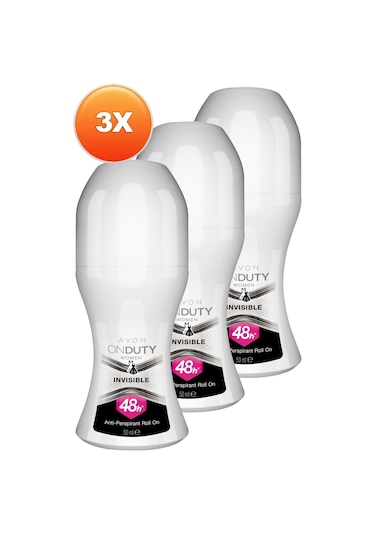 Avon Onduty Invisible Kadın Roll-On Deodorant 3 x 50 ML