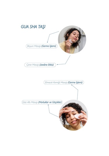Seay Ametist Taşı Face Roller Doğal Taş Yüz Masaj Aleti