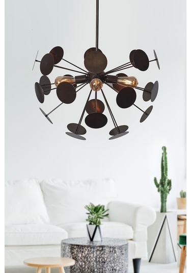 Luzarana Rosso Eskitme Metal Gövde Tasarım Lüx Avize Çok Renkli