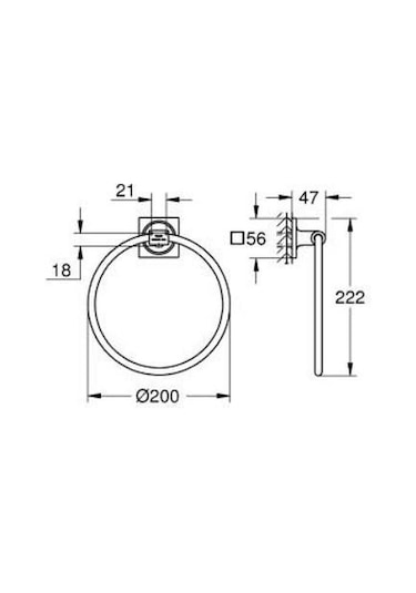 Grohe Allure Havluluk - 40339gn1 Altın