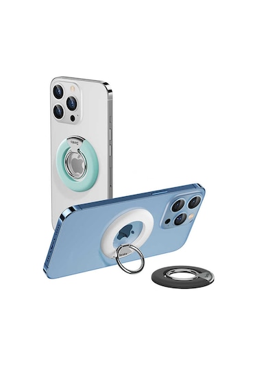 Benks L42 Magnetik Telefon Yüzük Tutucu Aparat ZORE-220192 Beyaz