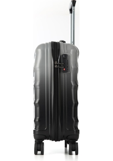 Siyah-gri Ççs London 5226 Polikarbon 3 Lü Valiz Seti Gri - Siyah