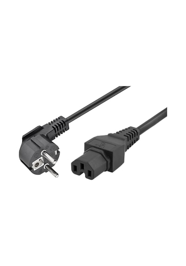 C15 Oluklu Power Güç Kablosu - C15 Oyuklu Power Kablo - 1.8 mt