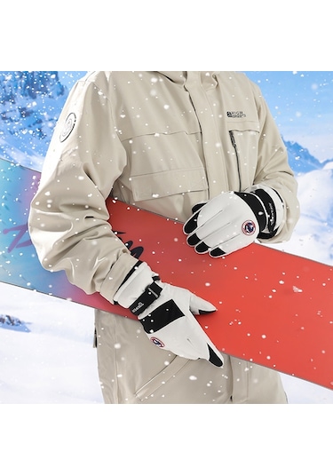 Golovejoy Sk29 Bir Çift Kış Kayak Eldiveni Termal Isıtıcı El Kapağı Dokunmatik