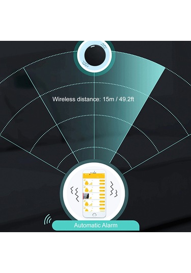 Geeroyoo Mavi Dairesel Bluetooth 5.0 - İki Yönlü Alarm, Akıllı Konum Belirleme, Anahtar/ev Eşyaları Kayıp Engelleme