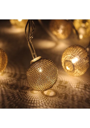 Orbus Metal Led Işık Zinciri 10 Adet Metal Led Usb'li 1.5metre