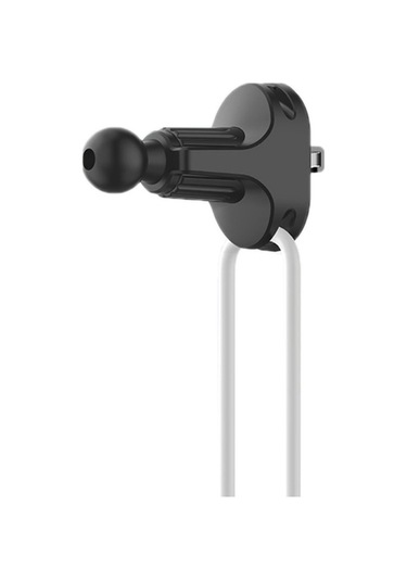 Wondernest 6 Adet Araba Hava Çıkışı Telefon Braketi Tabanı 17mm Top Kafa, Kabloyu Klipsler Siyah