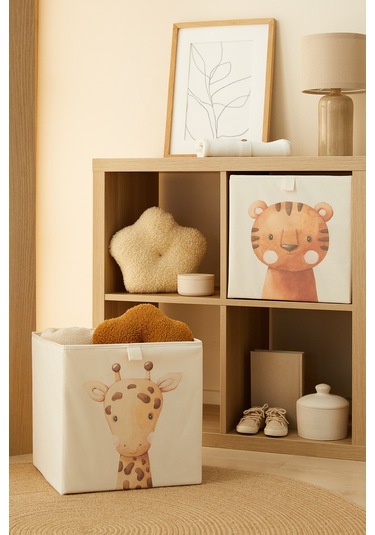 Ocean Home Textile 2'li Çocuk Odası Sevimli Hayvanlar Kutu Set 33 x 30 x 33 CM