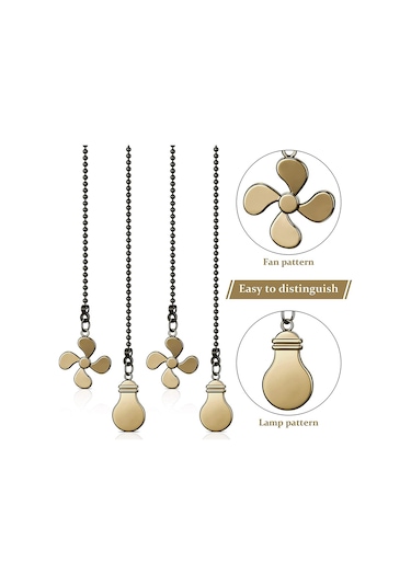 Fan Uzatma Zinciri 12 İnç Tavan Vantilatörü Zincir Uzatma Süsü B