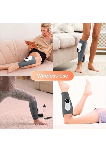 Dashanshop 1pc Kablosuz Elektrikli Bacak Masaj Aleti Şarj Edilebilir Hava Kompresyonlu Baldır Ayak Kas Gevşetme Hediye Noël Anneler Günü Babalar Günü Usb Şarj 36v Altı Altın