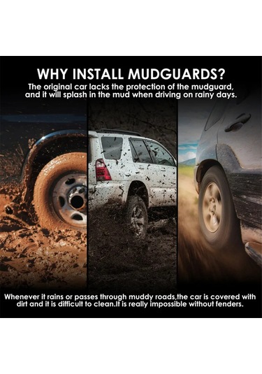 Anjiexun Adet Araba Çamurluk Çamurlukları Sıçrama Çamurluk Çamurluk Mg 4 Ev 22-23 İçin