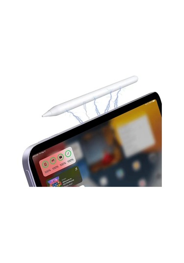 Noktaks Pencil 09 Palm Rejection Magnetik Şarj Ve Eğim Özellikli Dokunmatik Çizim Kalemi Beyaz