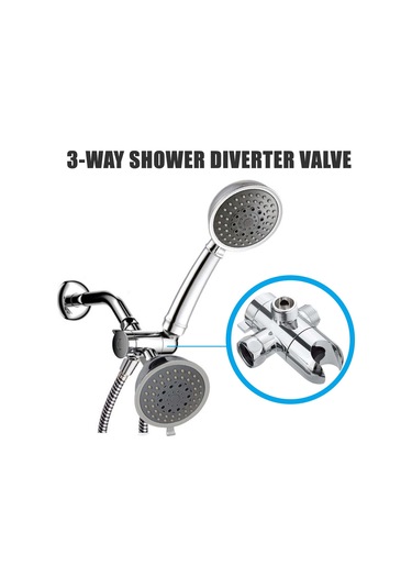 Monyee G1/2 Bağlantılı 3 Yönlü Duş Akış Kontrol Valfi, Abs Malzeme, Pimli Chrome, El Ve Sabit Duş Başları Arasında Geçiş, Banyo Tesisatı Yer Değiştirme Parçası Diğer