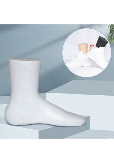 Suntek Ayakkabı Kalıp Çorap Ekran Manken Ayak Modeli Beyaz