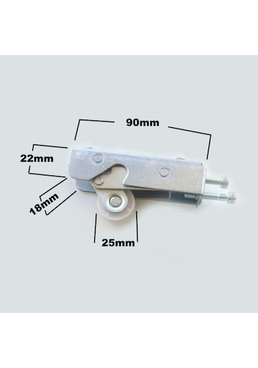 4 Adet Sürgülü Dolap Tekerleği Rulmanlı Dolap Gama Teker