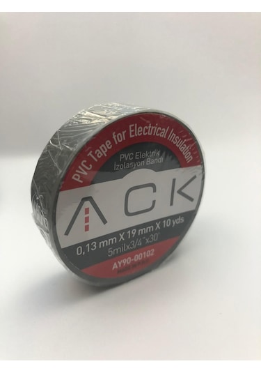 Siyah Ack İzole Bant Elektrik Bandı 10 Adet