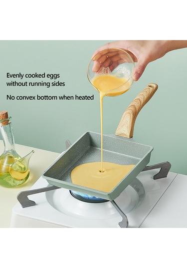 Xindoker Uzun Dikdörtgen Tamagoyaki Tava, Teflonlu, Multifonksiyonel, Mutfak, Gaz Ve Indüksiyon Uyumlu, Kolay Temizlenir Çok Renkli