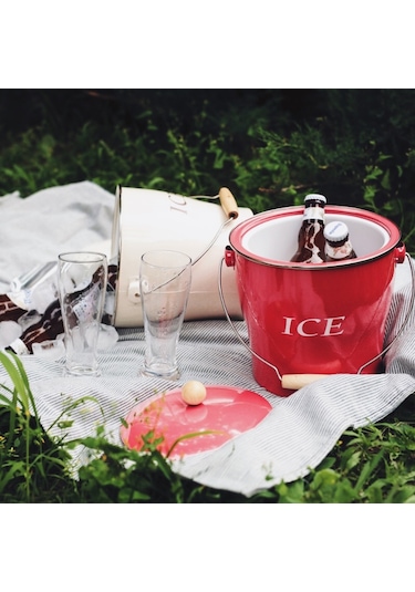 Suntek Metal Çift Duvar Katmanlı Buz Şampanya Kovası, Çok Renkli