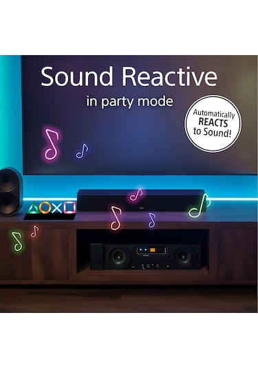 Mufunye Oyun Konsolu Simge Işıklı Dekoratif Lambader - Usb Şarjlı 3 Aydınlatma Modu Ve Müzik Etkileşimi İle Sohbet Konusu Oda Aydınlatıcısı Siyah, Logo Yok Siyah