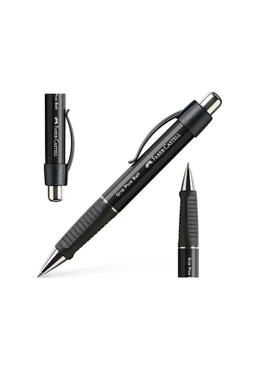 Faber Castell Grip Plus Tükenmez Kalem Siyah Siyah