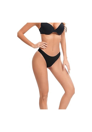 5'li Kadın Tanga İz Yapmaz Lazer Kesim String Ağ Dikişsiz 001
