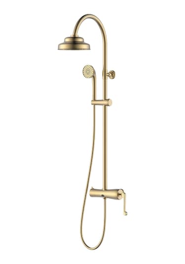 Fontana Duş Ünitesi 3 Fonksiyonlu Fa-6052 Mat Altın Altın