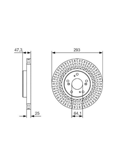 Honda Civic 1.6i-dtec 2012-2020 Bosch Ön Disk 2 Adet