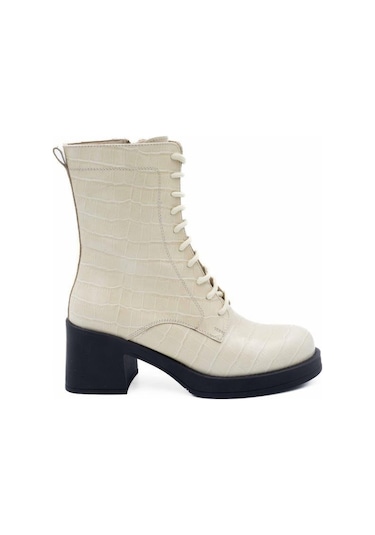 Freefoot 24402 Kroko Bej Kadın Bot 001