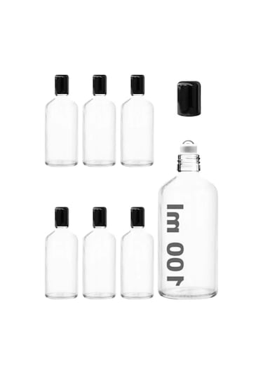 Sızdırmaz Çelik Roll On Kapaklı Cam Şişe, 100 Ml Açık Kahverengi