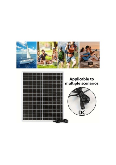 Boatshop1 1 Adet Solar Paneller Güneş Paneli Açık Taşınabilir Şarj Kiti Rv Piknik Tekne Kamp Mobil Güç Kaynağı