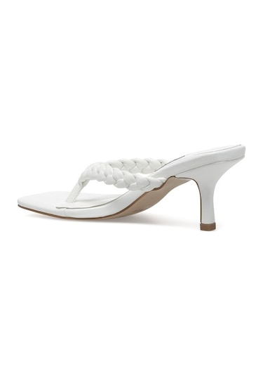 Nine West Orve 2Fx Kadın Topuklu Terlik-Beyaz