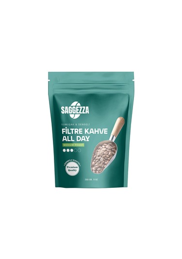 Saggezza Allday Çekirdek Filtre Kahve 250 Gr Çekirdek Kahve