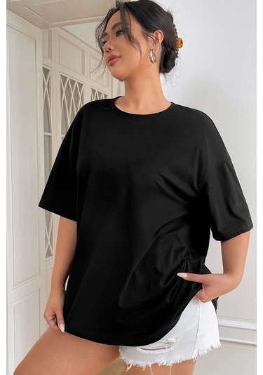 Flood Of Style Unisex Butterfly Baskılı T-shirt Siyah