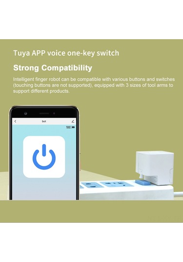 Shineyee Akıllı Ev Kontrolü İçin Bluetooth Parmak Robotu - Tuya Uyumlu, Sesli Komut Ve Otomasyon Desteği